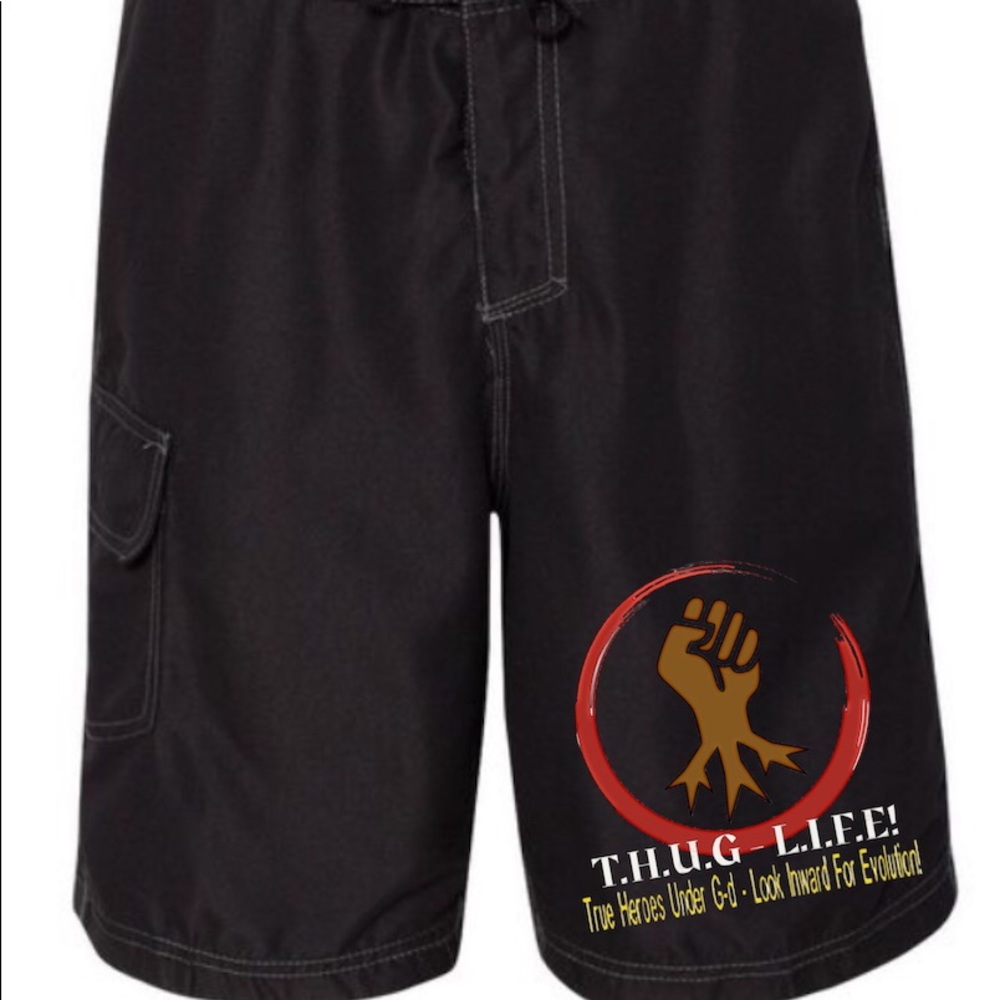 Board Shorts (T.H.U.G-L.I.F.E! Logo)